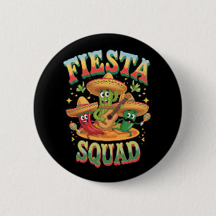 Fiesta-Truppe Lustige Cinco De Mayo Mexikanische P Button