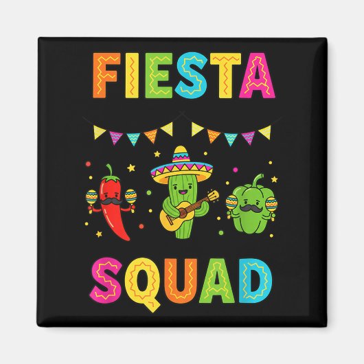 Fiesta-Truppe süße Kapsikumpflanze Paprika Kinder Magnet (Vorne)