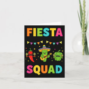 Fiesta-Truppe süßer Kaktus Pfeffer Paprika Kinder Karte
