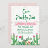 Fiesta Twins Einladung zum Geburtstag eines Prickl (Vorne/Hinten)