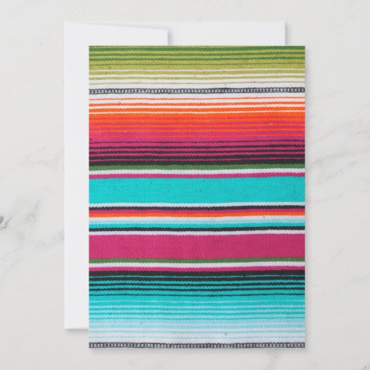 Fiesta Überraschung Geburtstagsparty Einladung (Rückseite)