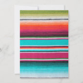 Fiesta und Fun Erster Geburtstag Einladung (Rückseite)