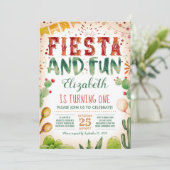 Fiesta und Fun | Sommerfeier Einladung (Stehend Vorderseite)