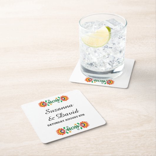 Fiesta Untersetzer Mexican Limon Drinks Wedding Pa (Vor Ort)