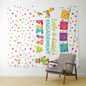 Fiesta Verlobung Duschvorhang - Pinata WH Wandteppich (Beispiel (Horizontal))