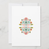 Fiesta Verlobung Mexico Pattern Wedding Invites Einladung (Rückseite)