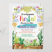 Fiesta-Verlobungs-Party Einladung mit Kaktus (Vorderseite)