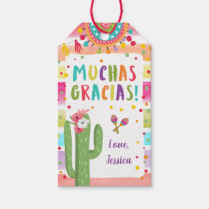Fiesta Vielen Dank Muchas Gracias Favor Geschenkanhänger