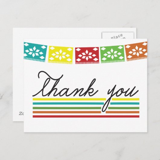 Fiesta Vielen Dank Post Card Postkarte (Vorne/Hinten)