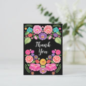 Fiesta Vielen Dank Postcard Postkarte (Stehend Vorderseite)