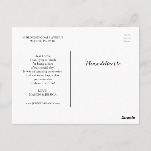 Fiesta Vielen Dank Postcard Postkarte (Rückseite)