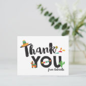 Fiesta Vielen Dank Postcard Postkarte (Stehend Vorderseite)