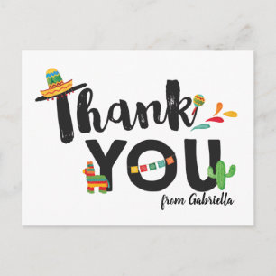 Fiesta Vielen Dank Postcard Postkarte