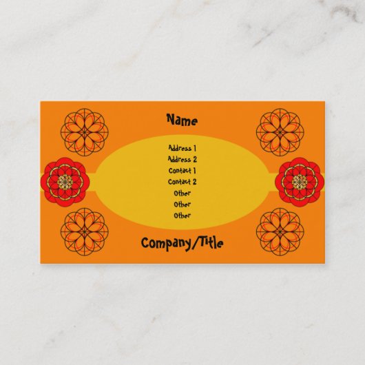 Fiesta Visitenkarte (Vorderseite)