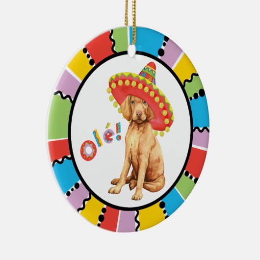 Fiesta Vizsla Keramik Ornament (Rechts)