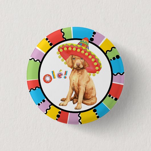 Fiesta Vizsla Pinback Button (Vorderseite)