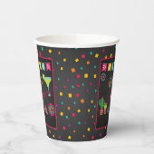 Fiesta von Liebe Polterabend Papier Cup - schwarz Pappbecher (Links)