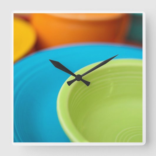 Fiesta-Wanduhrwaren Quadratische Wanduhr (Vorderseite)