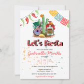 Fiesta | Wasserfarben-Brautdusche Einladung (Vorderseite)