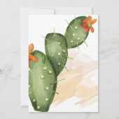 Fiesta | Wasserfarben-Brautdusche Einladung (Rückseite)