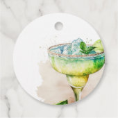 Fiesta Watercolor Brautparty Geschenkanhänger (Rückseite)