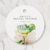 Fiesta Watercolor Brautparty Geschenkanhänger (Vorderseite)