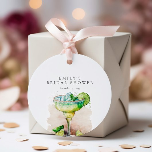 Fiesta Watercolor Brautparty Geschenkanhänger