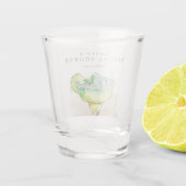 Fiesta Watercolor Brautparty Schnapsglas (Rückseite)