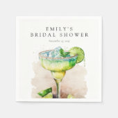 Fiesta Watercolor Brautparty Serviette (Vorderseite)