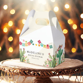 Fiesta Watercolor Cactus Mexican Brautparty Geschenkschachtel