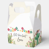 Fiesta Watercolor Cactus Mexican Brautparty Geschenkschachtel (Geöffnet)