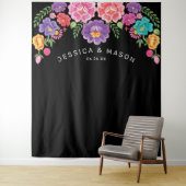 Fiesta Wedding Backdrop Foto Stand Wandteppich (Beispiel)