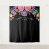 Fiesta Wedding Backdrop Foto Stand Wandteppich (Vorderseite)