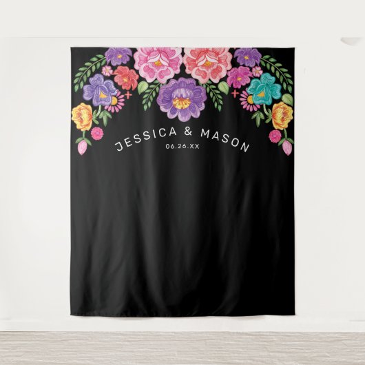 Fiesta Wedding Backdrop Foto Stand Wandteppich (Vorderseite)