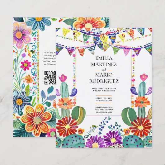 FIESTA WEDDING - Folkart-Blume Moderne (Vorne/Hinten)