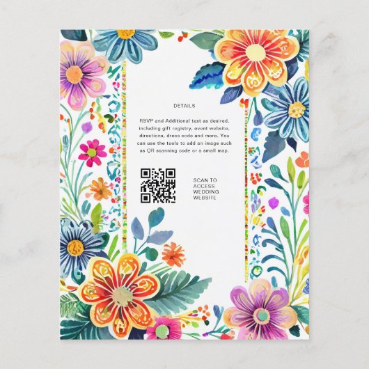 FIESTA WEDDING - Folkart-Blume Moderne (Rückseite)