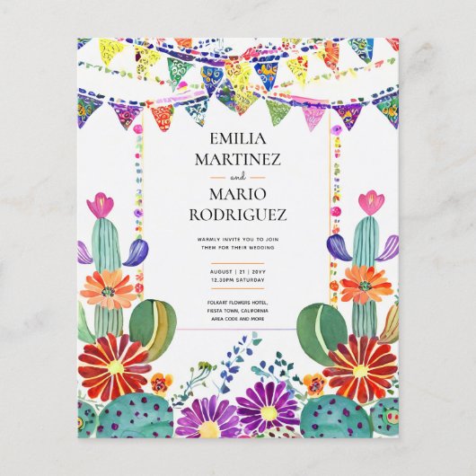 FIESTA WEDDING - Folkart-Blume Moderne (Vorderseite)