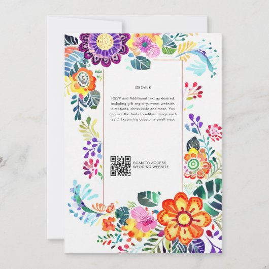 FIESTA WEDDING - Folkart-Blume Moderne (Rückseite)