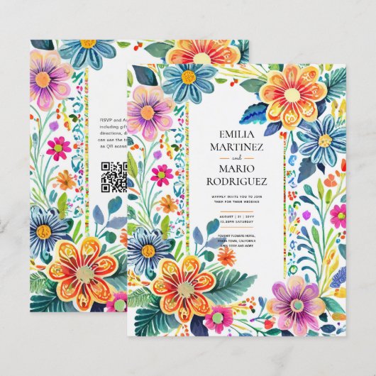FIESTA WEDDING - Folkart-Blume Moderne (Vorne/Hinten)