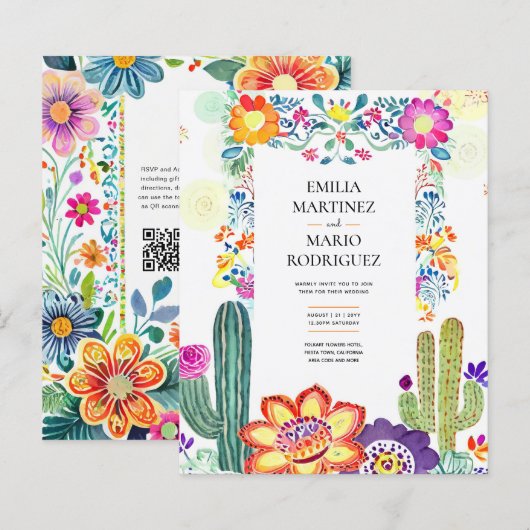 FIESTA WEDDING - Folkart-Blume Moderne (Vorne/Hinten)