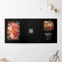 Fiesta Wedding Guest Details, Foto & QR Code