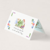 Fiesta Wedding Guest Vielen Dank Platzkarten (Vorderseite)