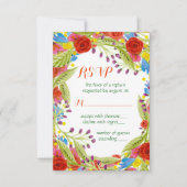 Fiesta Wedding RSVP Karte (Vorderseite)