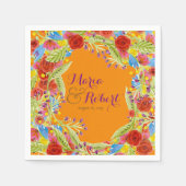 Fiesta Wedding Serviette (Vorderseite)