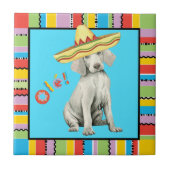 Fiesta Weimaraner Tile Fliese (Vorderseite)