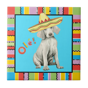 Fiesta Weimaraner Tile Fliese