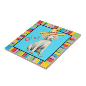 Fiesta Weimaraner Tile Fliese (Seite)