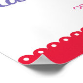 Fiesta Welcome Poster Hochzeit mexikanisches Poste (Ecke)