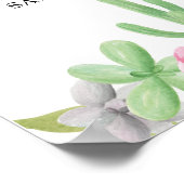 Fiesta Welcome Poster Wedding Mexico Cactus Poster (Ecke)