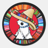Fiesta Westie Classic Round Sticker (Vorderseite)